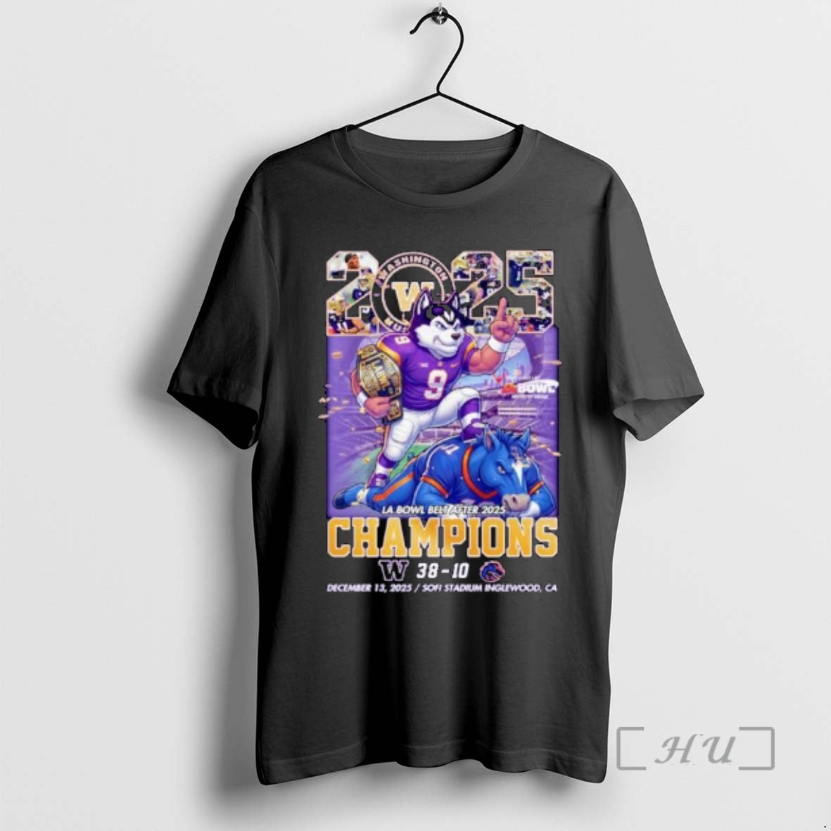 Officials 2025 La Bowl Belt After Champions Washington 38 Boise State 10 Ornaments Premium T-Shirts, Hoodie, Sweatshirt