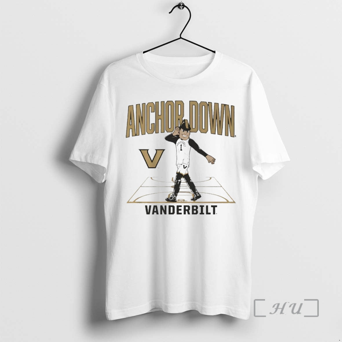 Officials Anchor Down Vanderbilt Commodores Basketball Mascot Court Circle T-Shirts, Hoodie, Sweatshirt | ZylaModa.com