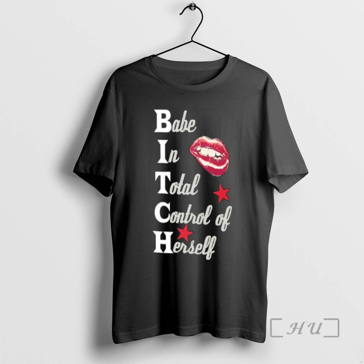 Officials Babe In Total Control Of Herself Bitch Graphic T-Shirts, Hoodie, Sweatshirt | ZylaModa.com