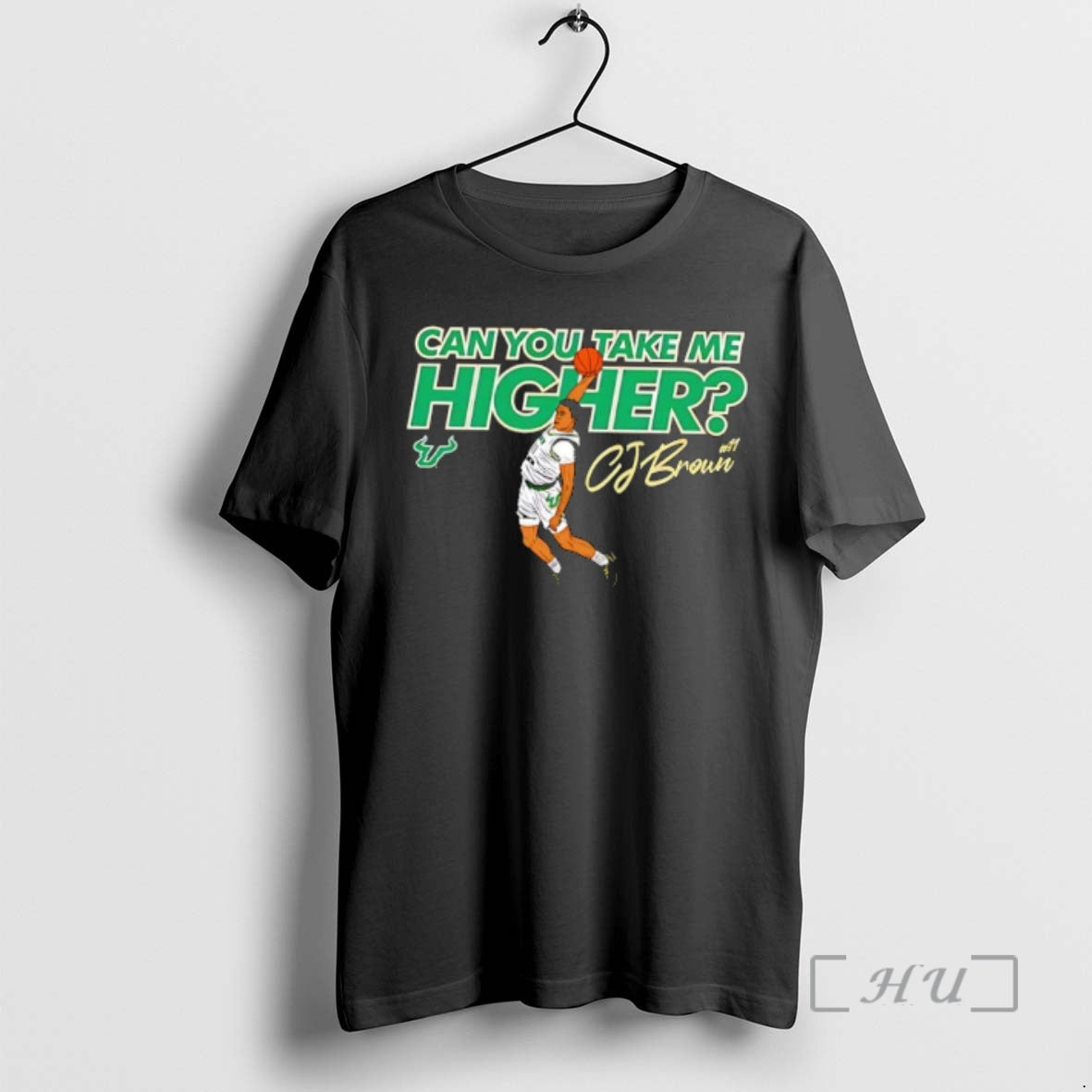 Officials Cj Brown South Florida Bulls Mens Basketball Can You Take Me Higher Premium T-Shirts, Hoodie, Sweatshirt