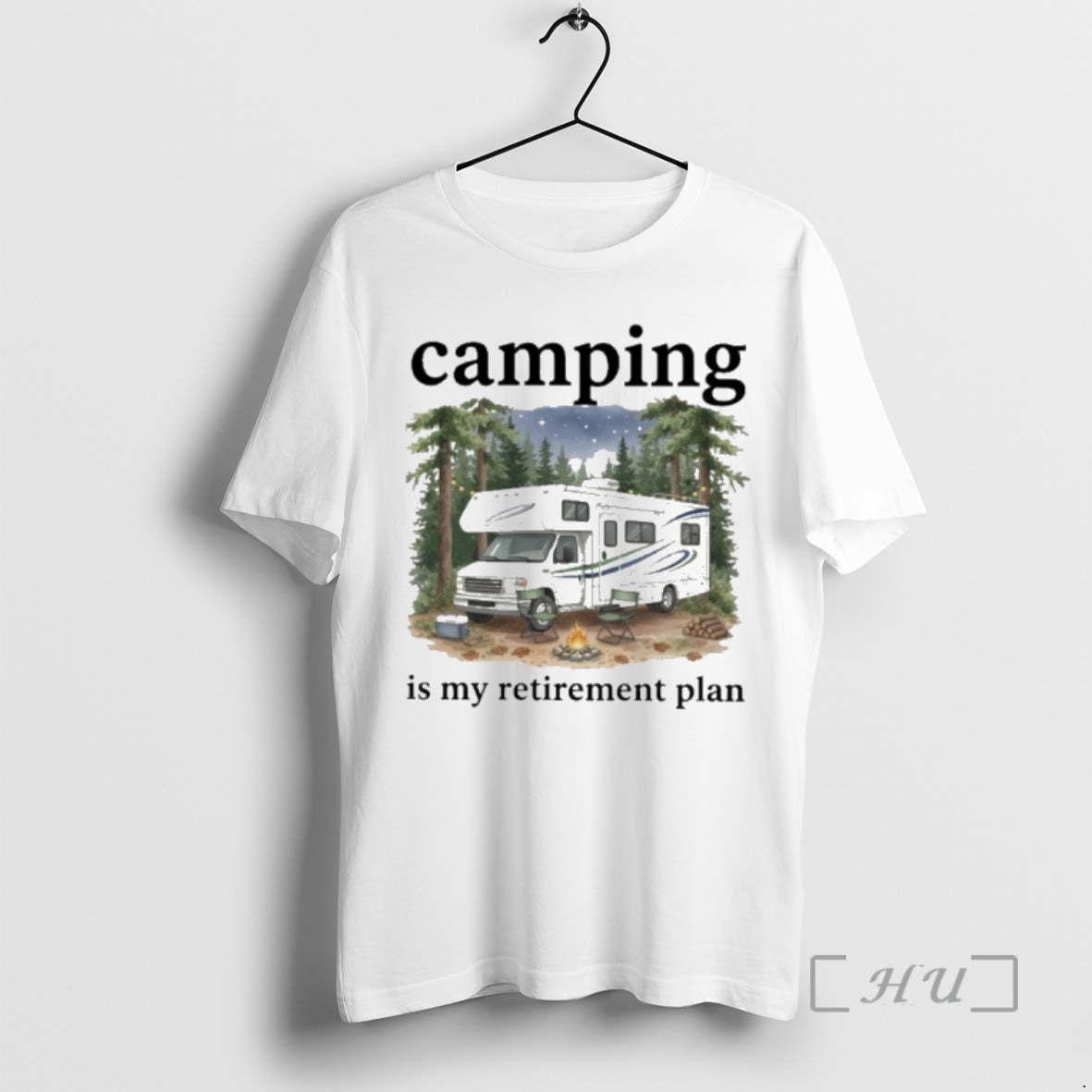 Officials Camping Is My Retirement Plan Rv Car In The Forest Premium T Shirts Sweater Hoodie, Sweatshirt | ZylaModa.com