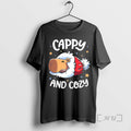 Officials Cappy And Cozy Capybara Holidays Christmas T-Shirts, Hoodie, Sweatshirt | ZylaModa.com