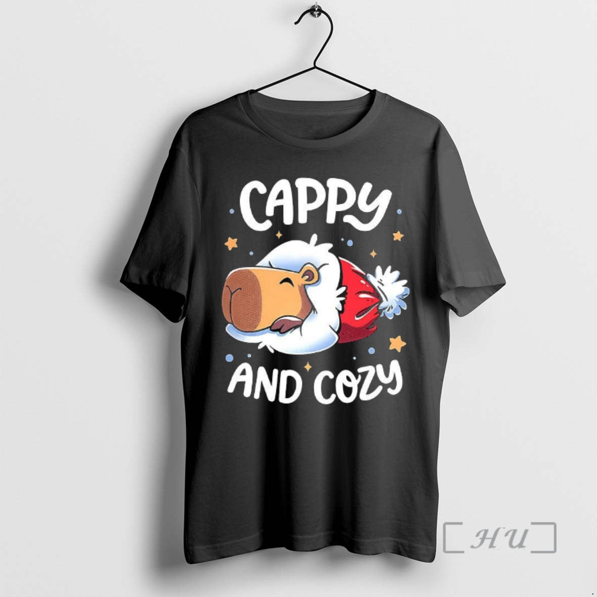Officials Cappy And Cozy Capybara Holidays Christmas T-Shirts, Hoodie, Sweatshirt | ZylaModa.com