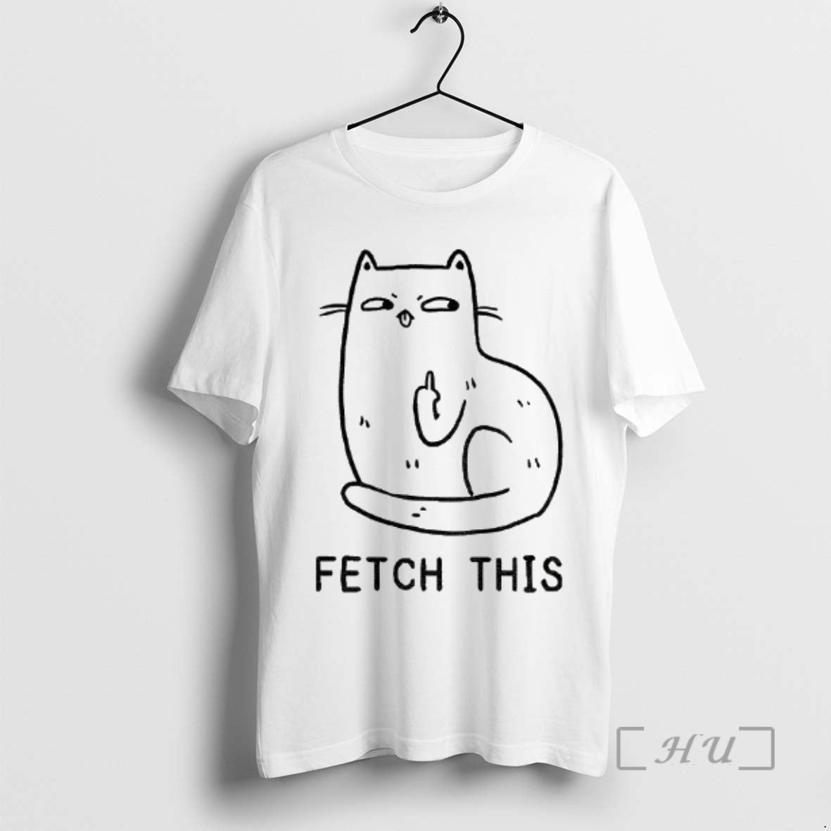 Officials Cat Middle Finger Fetch This Meme T-Shirts, Hoodie, Sweatshirt | ZylaModa.com