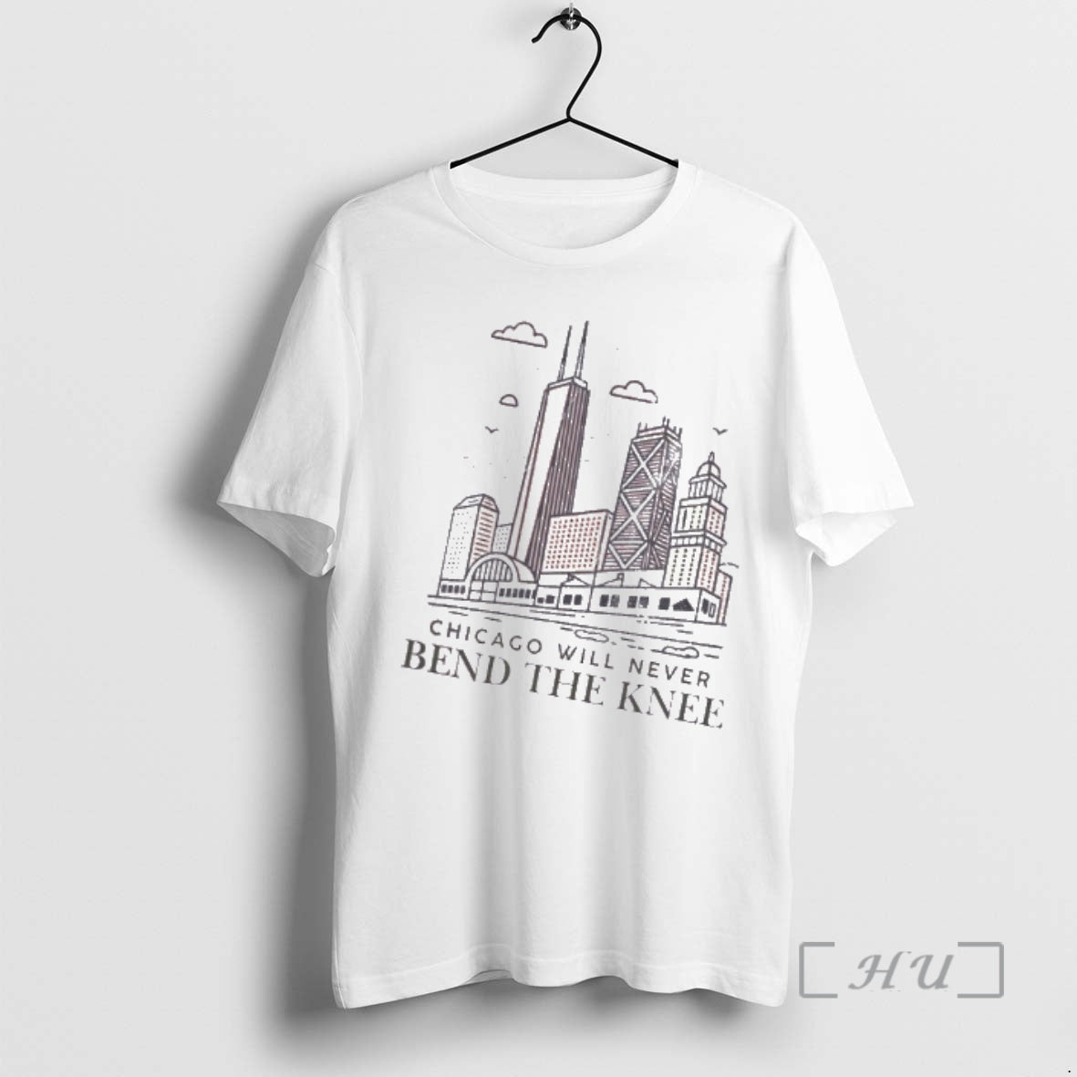 Officials Chicago City Will Never Bend The Knee T-Shirts, Hoodie, Sweatshirt | ZylaModa.com