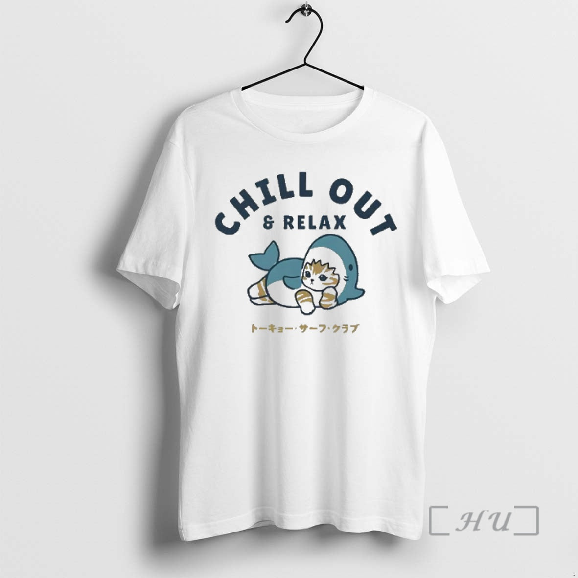 Officials Chill Out And Relax Shark Costume Cat Tokyo Surf T-Shirts, Hoodie, Sweatshirt | ZylaModa.com