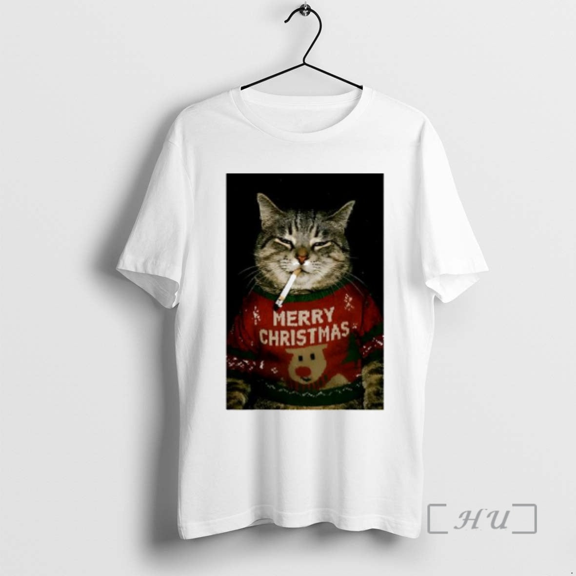 Officials Christmas Cat Smoking Graphic T-Shirts, Hoodie, Sweatshirt | ZylaModa.com