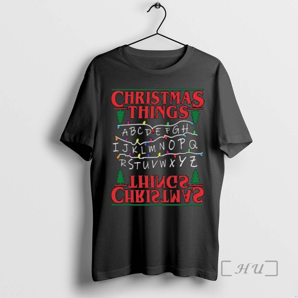 Officials Christmas Tree Alphabet Lights Circle Black T-Shirts, Hoodie, Sweatshirt | ZylaModa.com