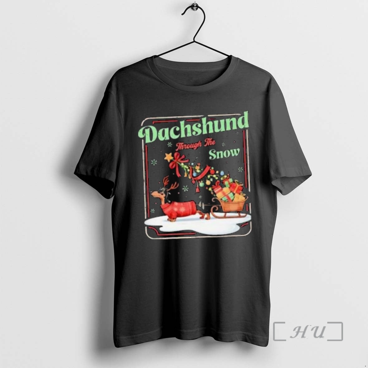 Officials Dachshund Through The Snow Christmas 2025 Circle Black T-Shirts, Hoodie, Sweatshirt | ZylaModa.com