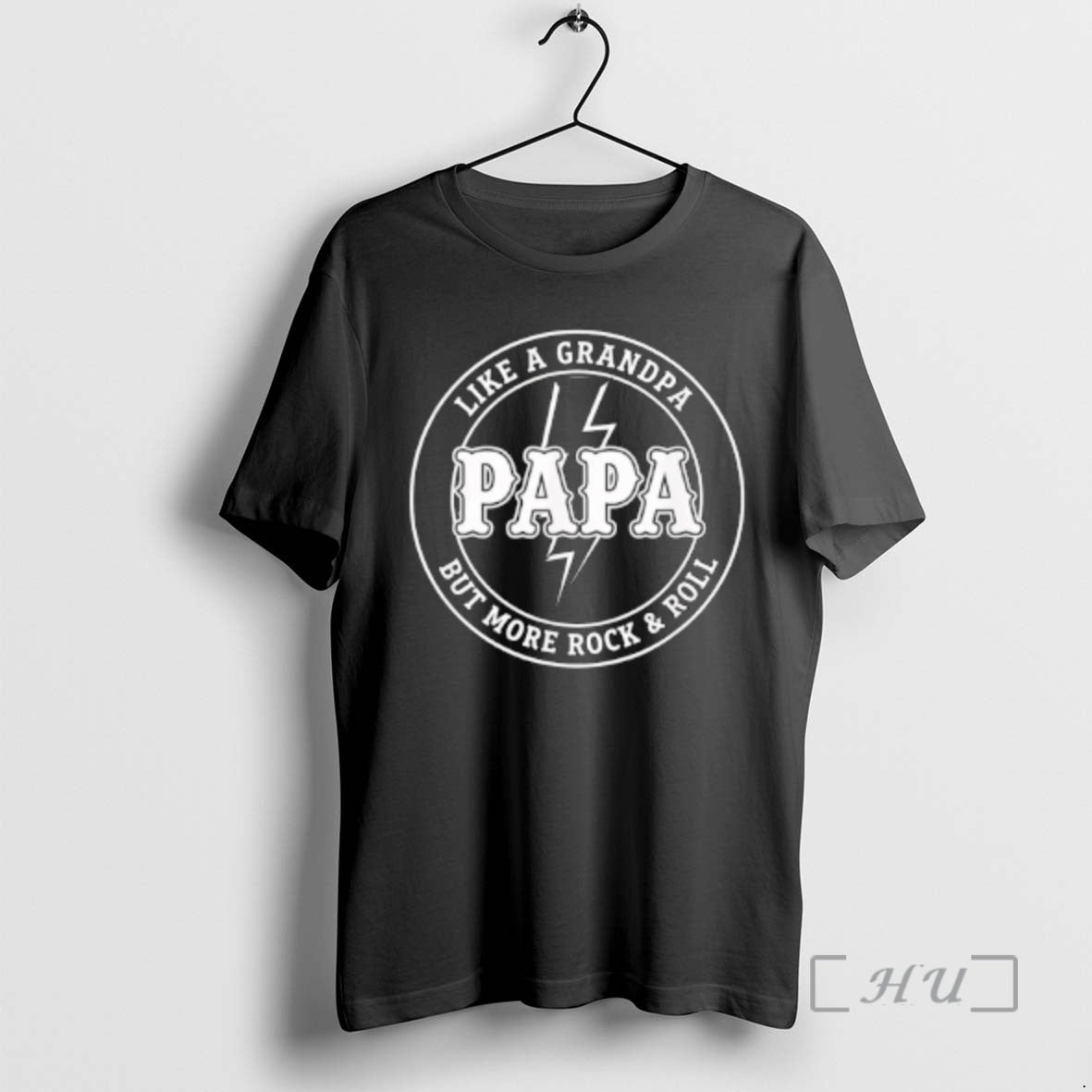 Officials Dad Papa Like A Grandpa But More Rock And Roll Funny Dadpapa Premium T-Shirts, Hoodie, Sweatshirt | ZylaModa.com