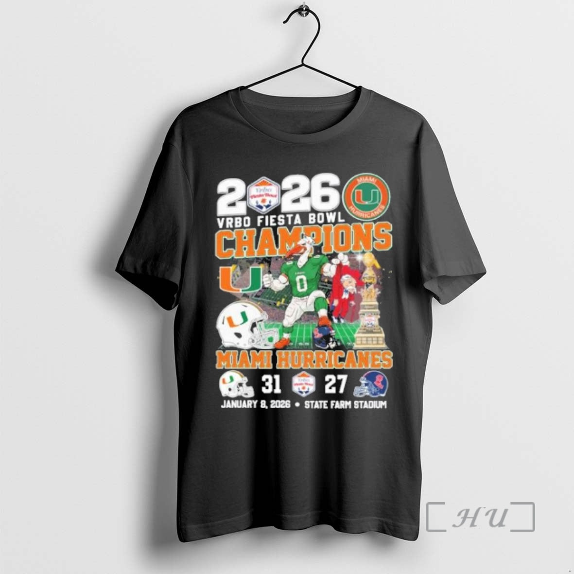 Officials Fiesta Bowl Champions Miami Beat Ole Miss Cfp T-Shirts, Hoodie, Sweatshirt | ZylaModa.com