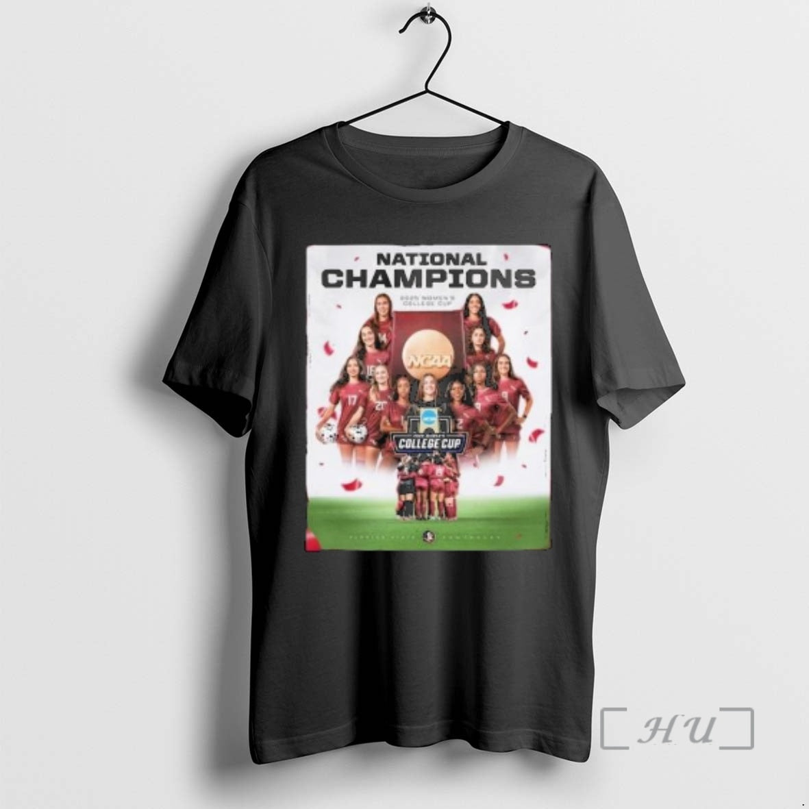 Officials Fsu Womens Soccer Ncaa College Cup 2025 National Champions Circle Black Premium T Shirts Hoodie, Sweatshirt