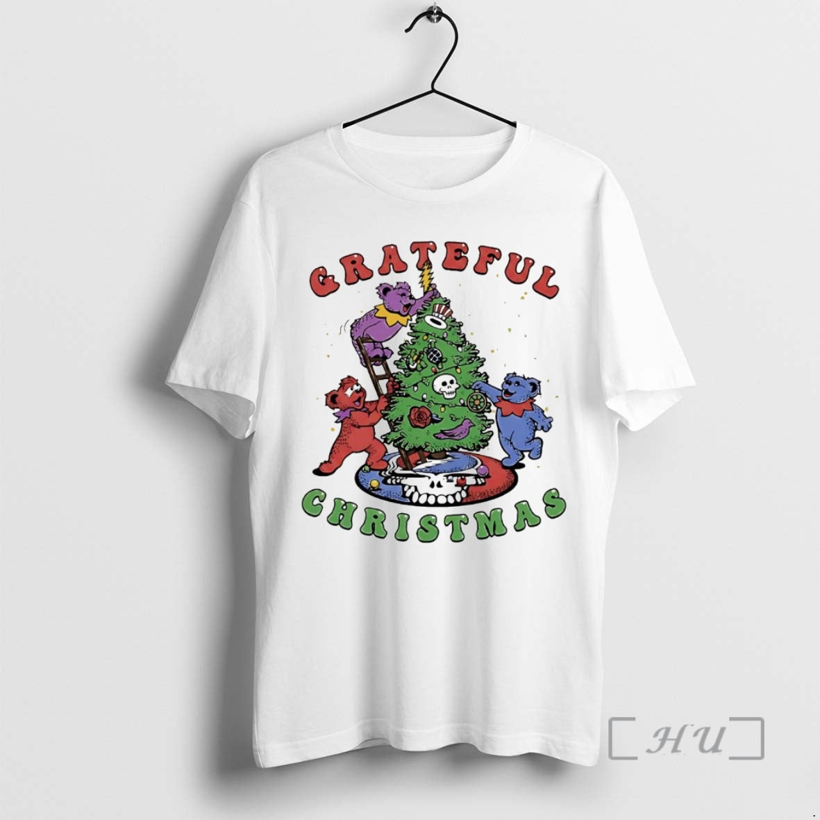 Officials Grateful Dead Bear Christmas Tree T-Shirts, Hoodie, Sweatshirt | ZylaModa.com
