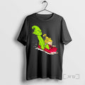 Officials Grinch And Cindy Lou Who In The Style Of Calvin And Hobbes Sleigh Daescent T-Shirts, Hoodie, Sweatshirt