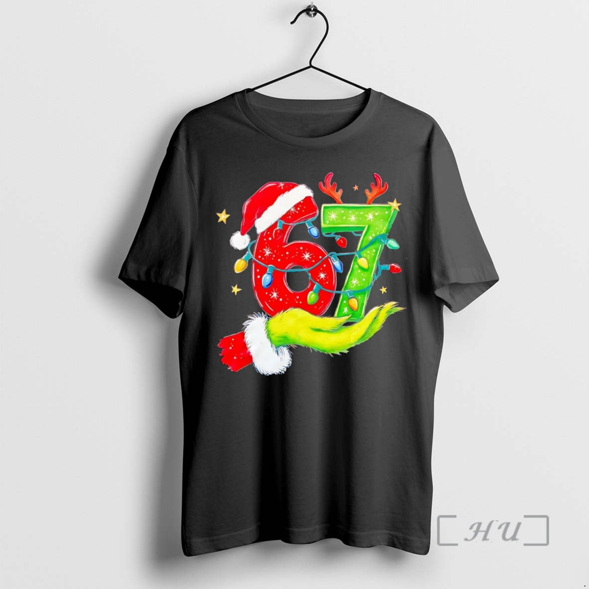 Officials Grinch Hand Six Seven 6 7 Christmas Light T-Shirts, Hoodie, Sweatshirt | ZylaModa.com