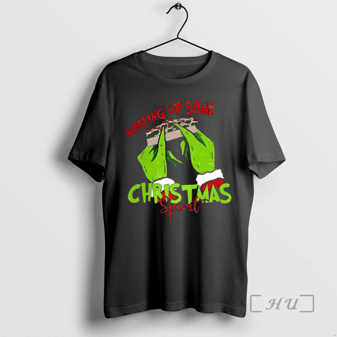 Officials Grinch Hands Rolling Up Some Christmas Spirit T-Shirts, Hoodie, Sweatshirt | ZylaModa.com