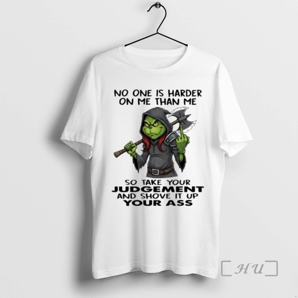 Officials Grinch No One Is Harder On Me Than Me T-Shirts, Hoodie, Sweatshirt | ZylaModa.com