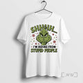 Officials Grinch Shhh Im Hiding From Stupid People Circle T-Shirts, Hoodie, Sweatshirt | ZylaModa.com