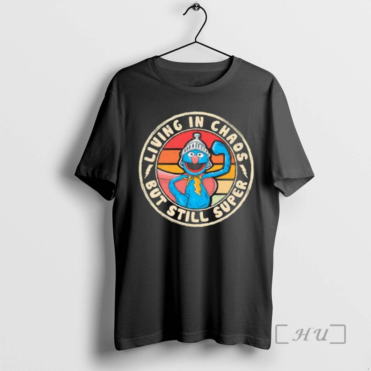 Officials Grover Living In Chaos But Still Super Grover Retro T-Shirts, Hoodie, Sweatshirt | ZylaModa.com