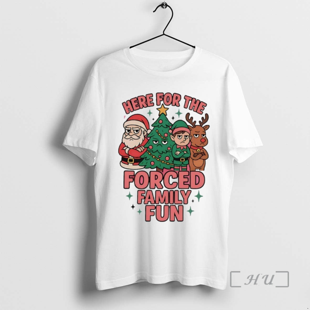 Officials Here For The Forced Family Fun Christmas T-Shirts, Hoodie, Sweatshirt | ZylaModa.com