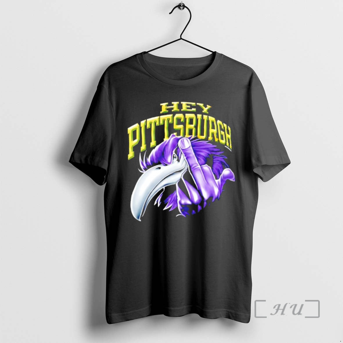 Officials Hey Pittsburgh Mascot The Middle Finger T-Shirts, Hoodie, Sweatshirt | ZylaModa.com