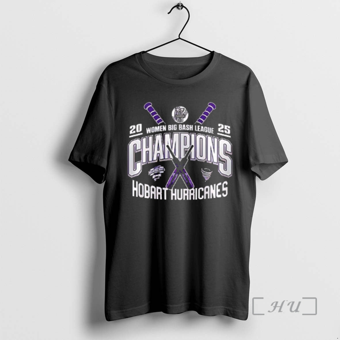 Officials Hobart Hurricanes Wbbl Champions Logo Double Sided Graphic T-Shirts, Hoodie, Sweatshirt | ZylaModa.com