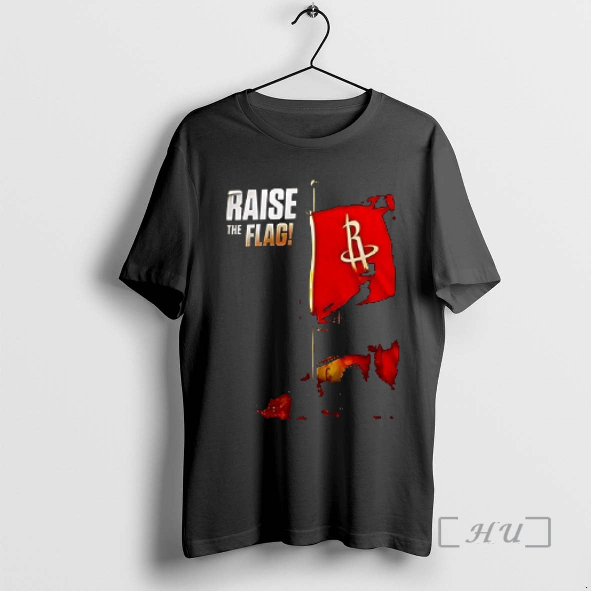 Officials Houston Rockets Raise The Flag Logo Double Sided Graphic T-Shirts, Hoodie, Sweatshirt | ZylaModa.com