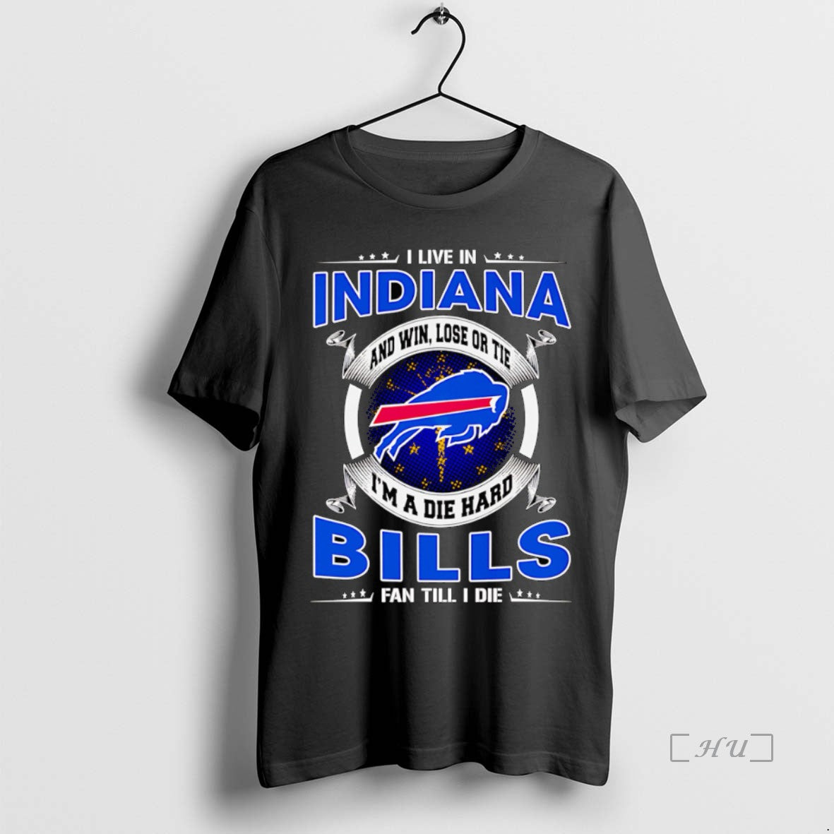 Officials I Live In Indiana And Win Lose Or Tie Im A Dead Hard Buffalo T-Shirts, Hoodie, Sweatshirt | ZylaModa.com