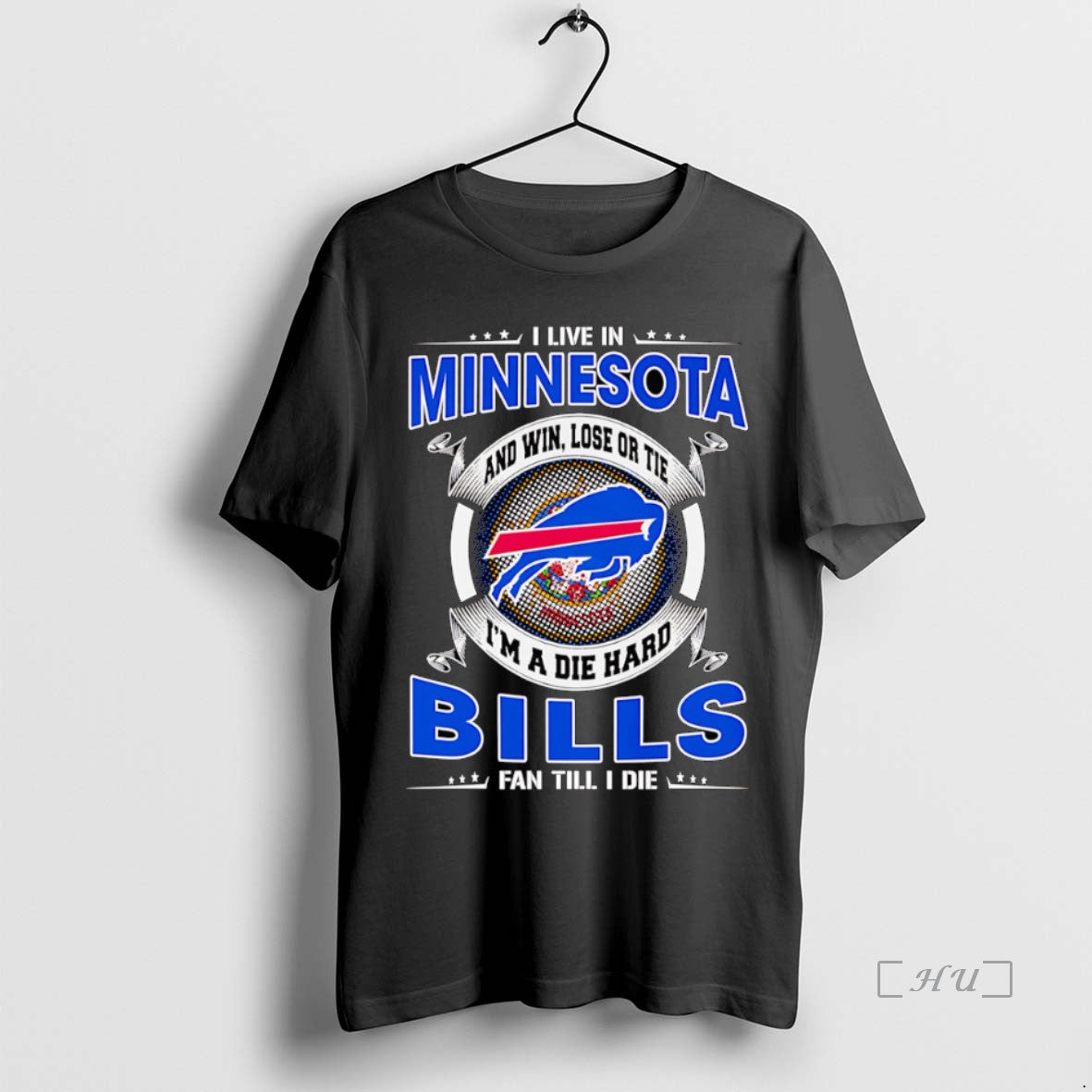 Officials I Live In Minnesota And Win Lose Or Tie Im A Dead Hard Buffalo T-Shirts, Hoodie, Sweatshirt | ZylaModa.com