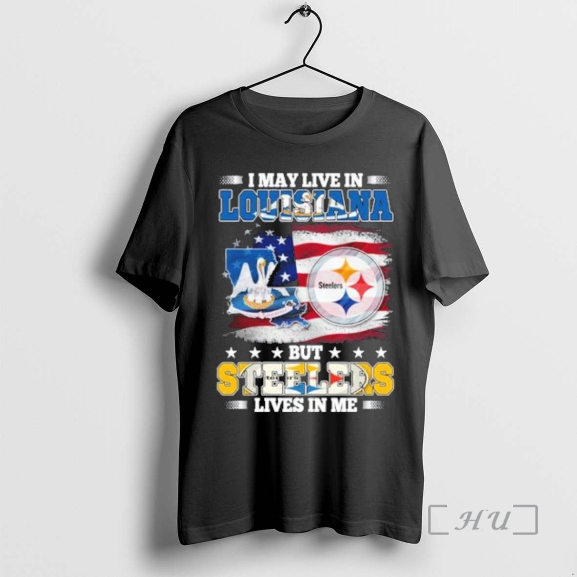 Officials I May Live In Louisiana But Steelers Lives In Me Premium T Shirts Sweater Hoodie, Sweatshirt | ZylaModa.com