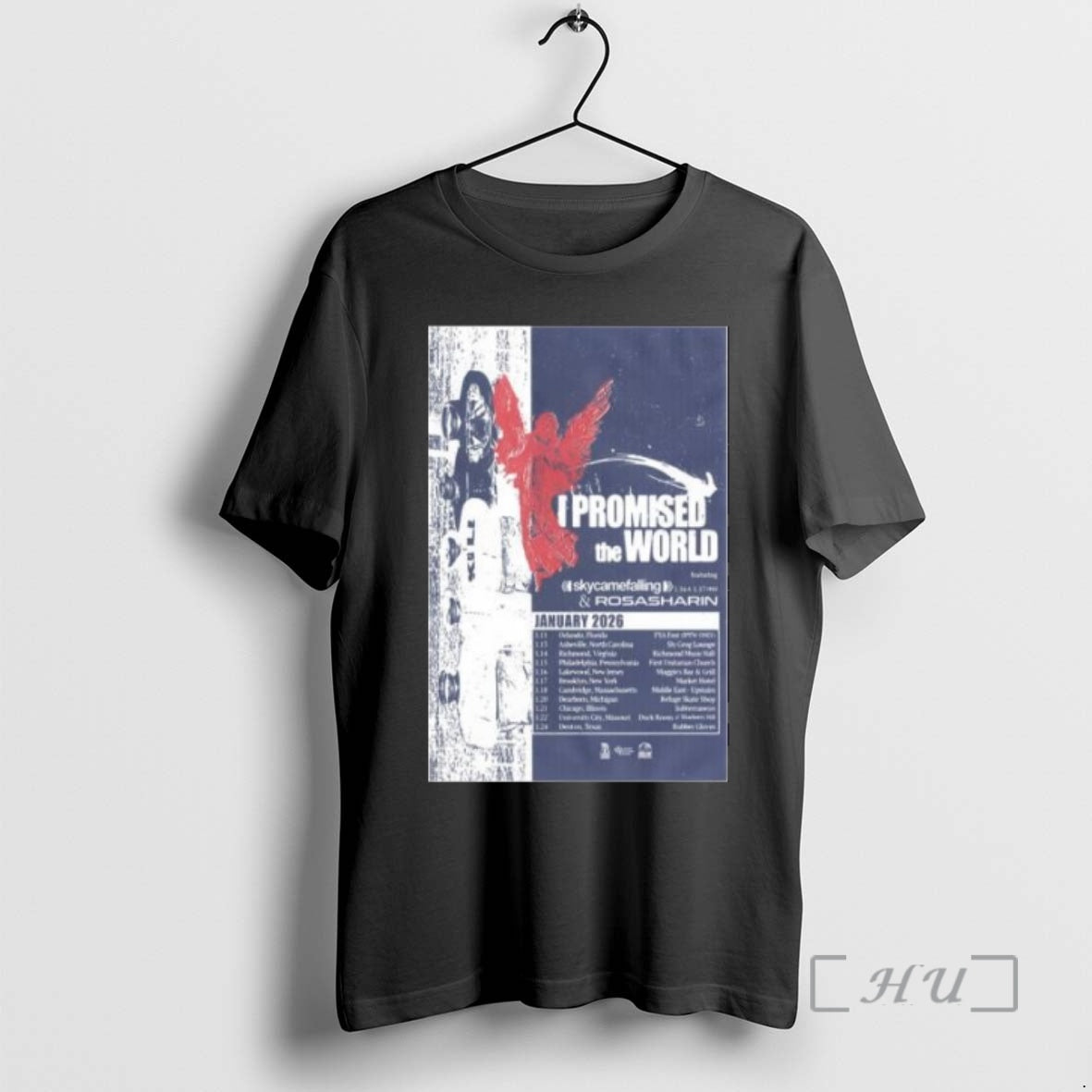 Officials I Promised The World January Tour 2026 Circle Black T-Shirts, Hoodie, Sweatshirt | ZylaModa.com