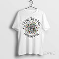 Officials Im Fine This Is Fine Everything Is Fine Christmas Lights Circle Premium T Shirts Hoodie, Sweatshirt | ZylaModa.com