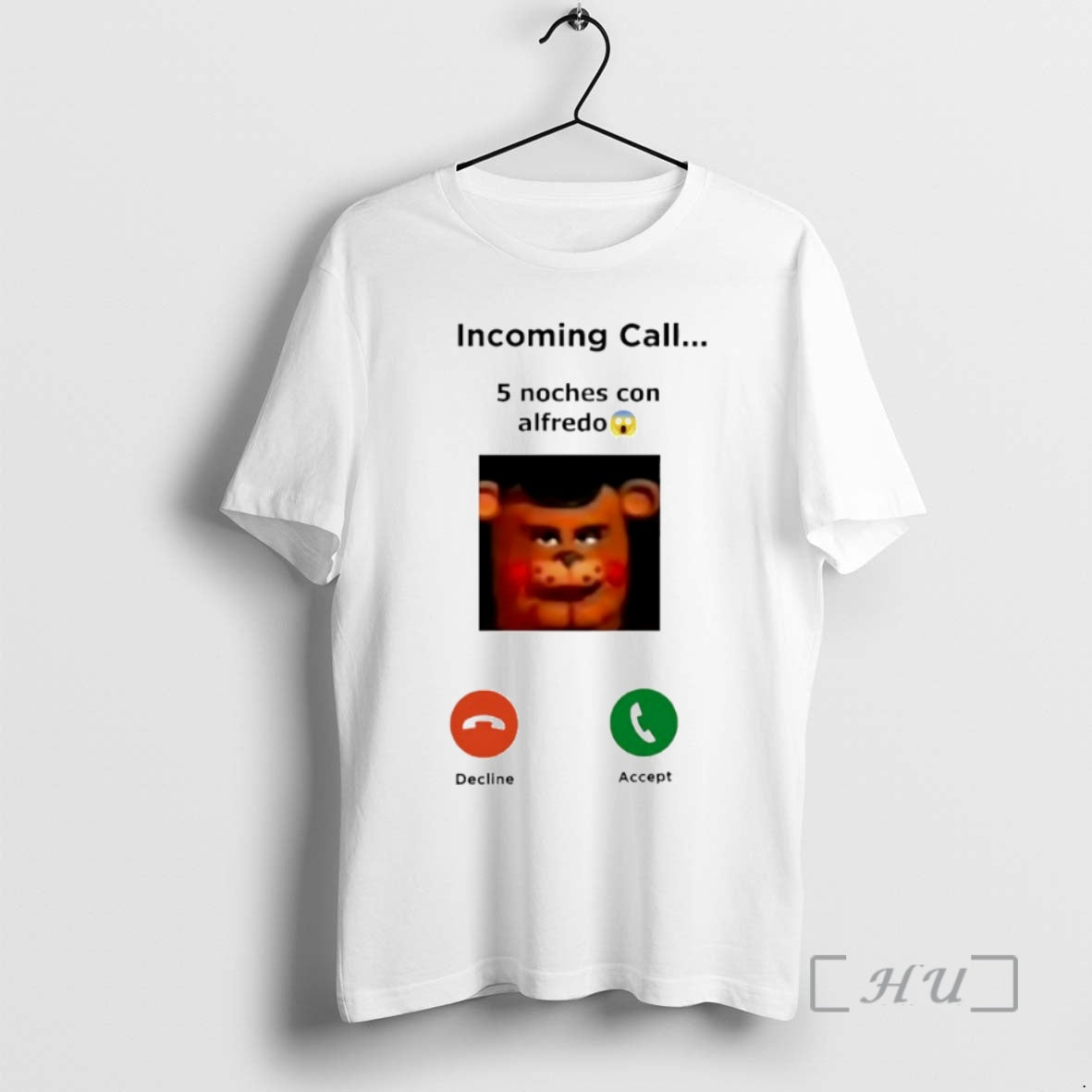 Officials Incoming Call 5 Noches Con Alfredo Freddy Fazbear Circle T-Shirts, Hoodie, Sweatshirt | ZylaModa.com