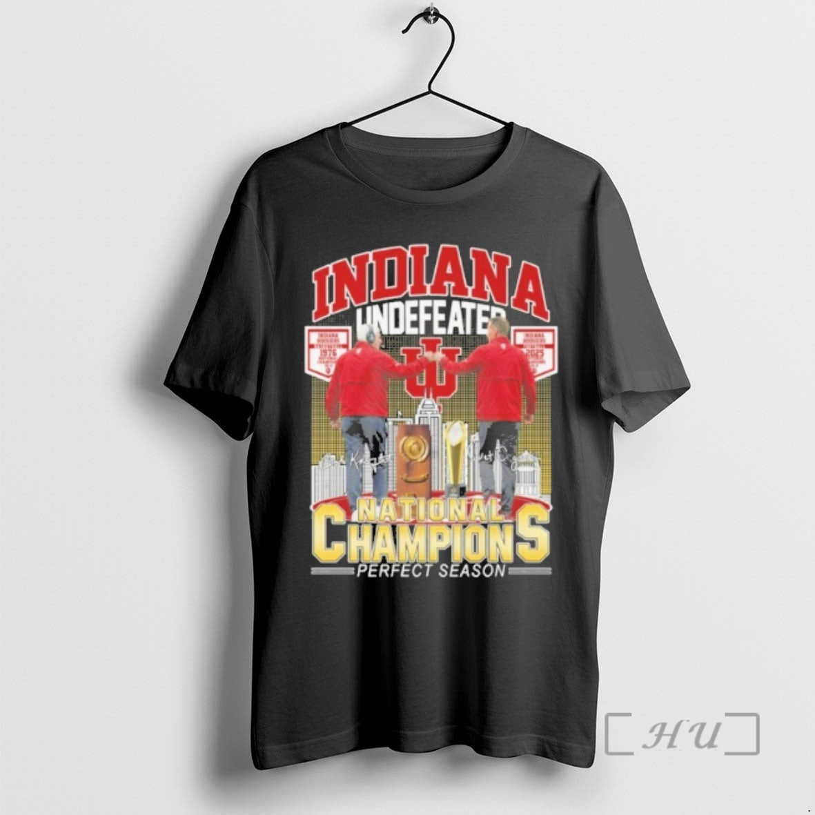 Officials Indiana Undefeated Player Signature National Champions Perfect Season T-Shirts, Hoodie, Sweatshirt | ZylaModa.com