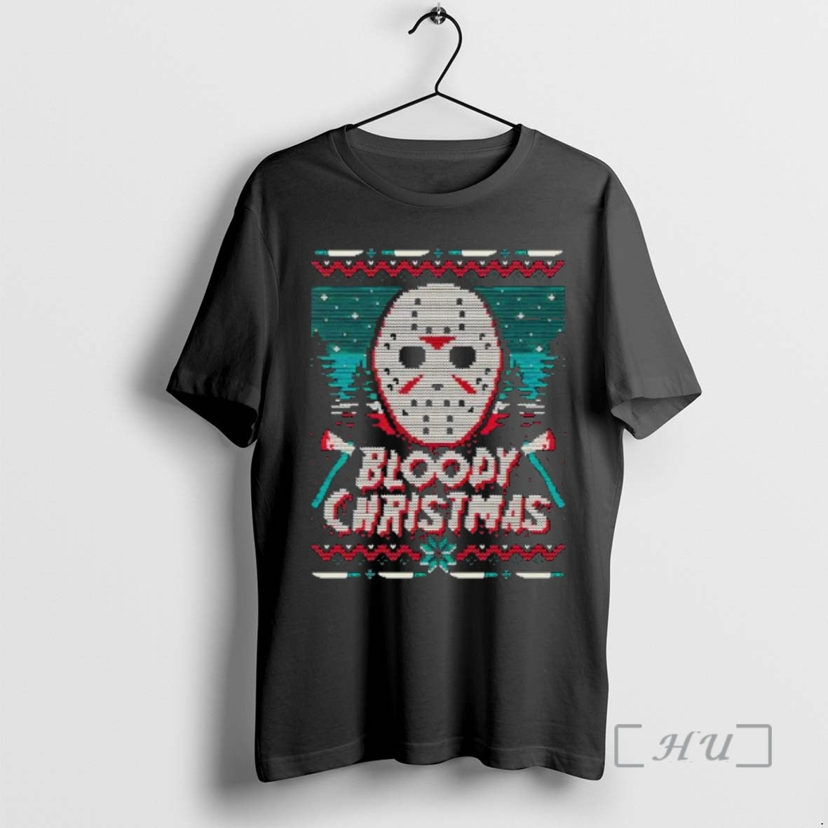 Officials Jason Voorhees Mask Bloody Ugly Christmas T-Shirts, Hoodie, Sweatshirt | ZylaModa.com