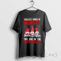 Officials Jolliest Bunch Of Nurses This Side Of The Nuthouse Christmas Gnomes Premium T Shirts Hoodie, Sweatshirt