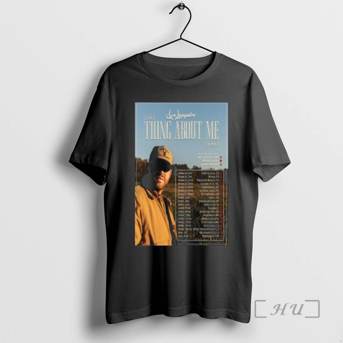 Officials Jon Langston Thing About Me Tour 2026 Circle Black T-Shirts, Hoodie, Sweatshirt | ZylaModa.com