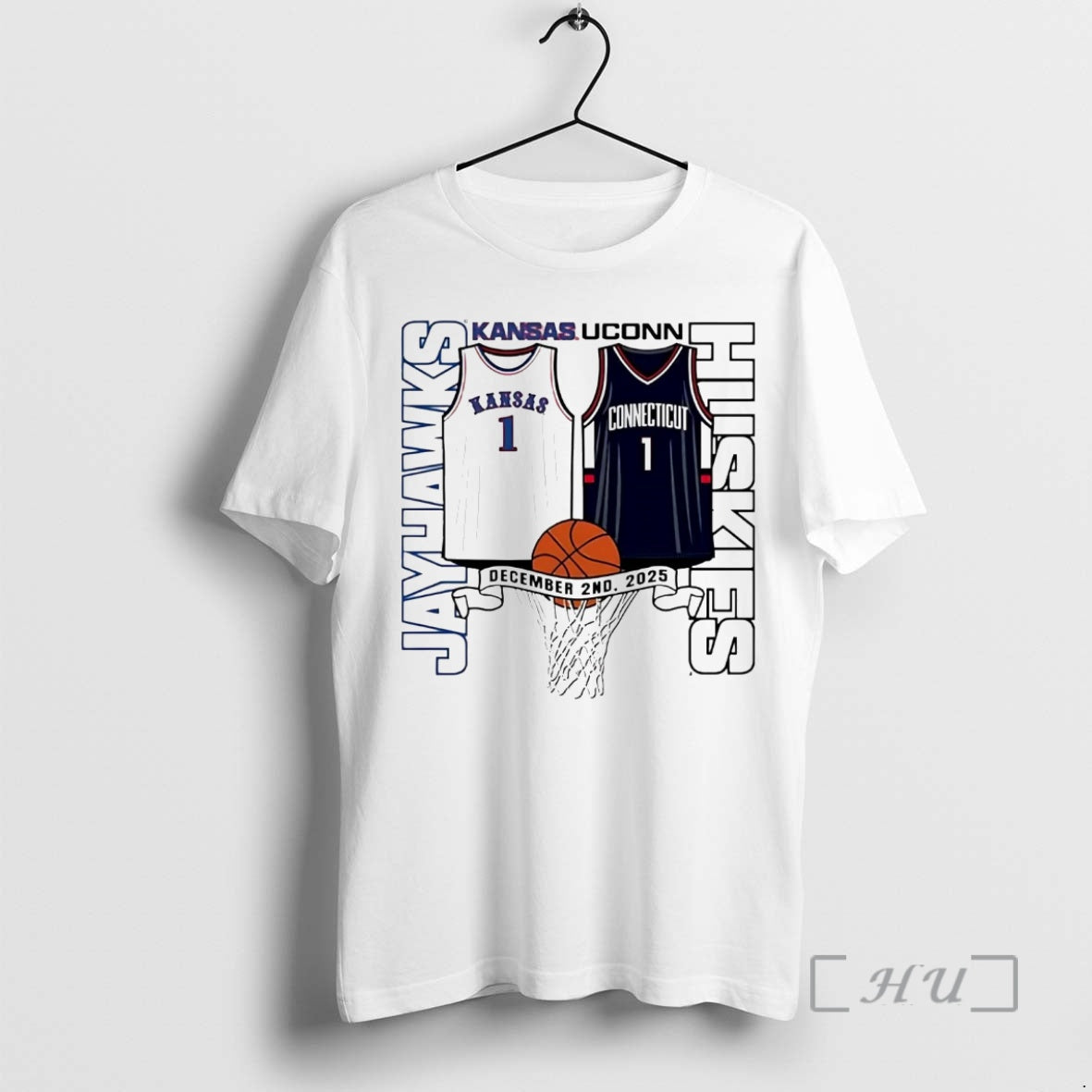 Officials Kansas Jayhawks Vs Uconn Huskies Jersey Matchup T-Shirts, Hoodie, Sweatshirt | ZylaModa.com