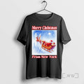 Officials Merry Christmas From New York Santa Rides A Reindeer T-Shirts, Hoodie, Sweatshirt | ZylaModa.com