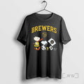 Officials Milwaukee Brewers Peanuts Flag Circle Black T-Shirts, Hoodie, Sweatshirt | ZylaModa.com