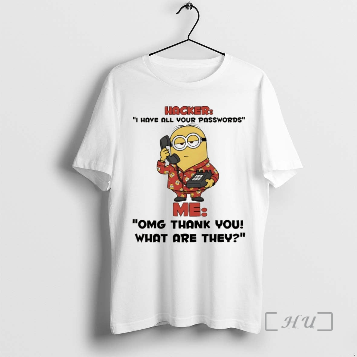 Officials Minion Hacker I Hate All Your Passwords Me Omg Thank You What Are They T-Shirts, Hoodie, Sweatshirt | ZylaModa.com