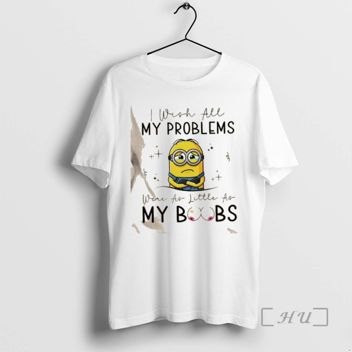 Officials Minions I Wish All My Problems Were As Little As My Boobs Premium T-Shirts, Hoodie, Sweatshirt | ZylaModa.com