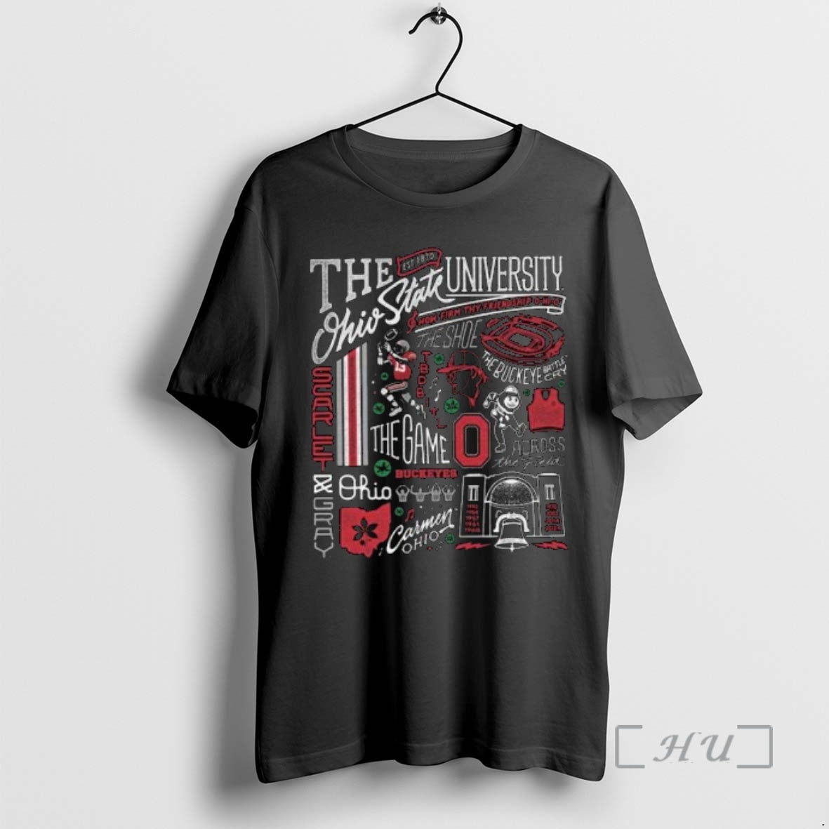 Officials Ohio State Heritage Collage Circle Black T-Shirts, Hoodie, Sweatshirt | ZylaModa.com