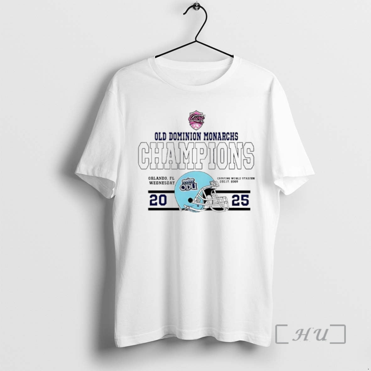 Officials Old Dominion Monarchs Football 2025 Cure Bowl Champions Helmet T-Shirts, Hoodie, Sweatshirt | ZylaModa.com