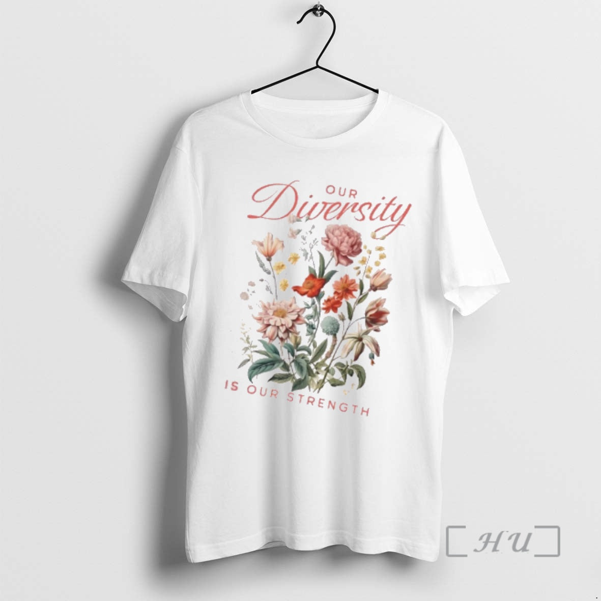 Officials Our Diversity Is Our Strength Floral T-Shirts, Hoodie, Sweatshirt | ZylaModa.com