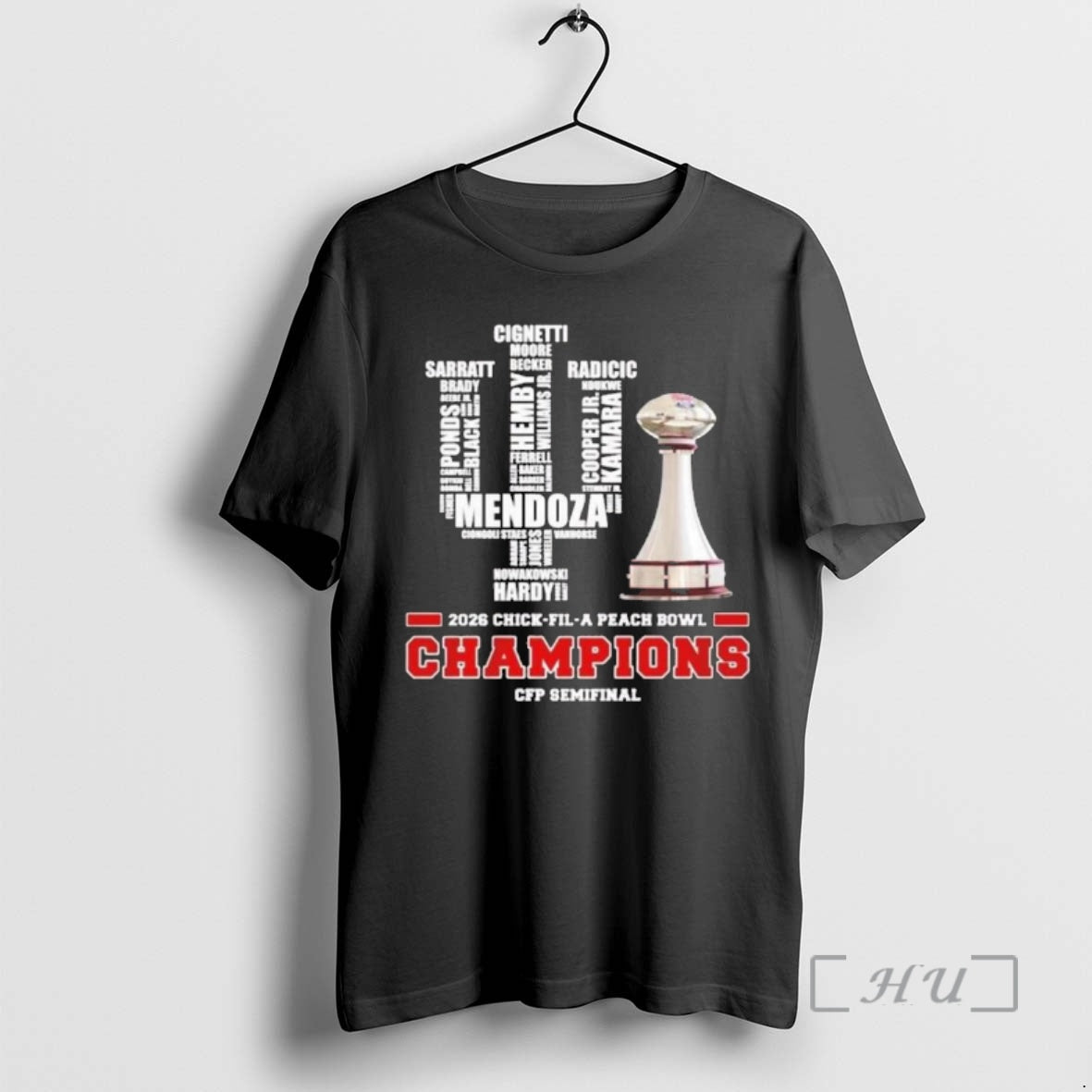 Officials Peach Bowl Champions 2026 Indiana Football Trophy T-Shirts, Hoodie, Sweatshirt | ZylaModa.com