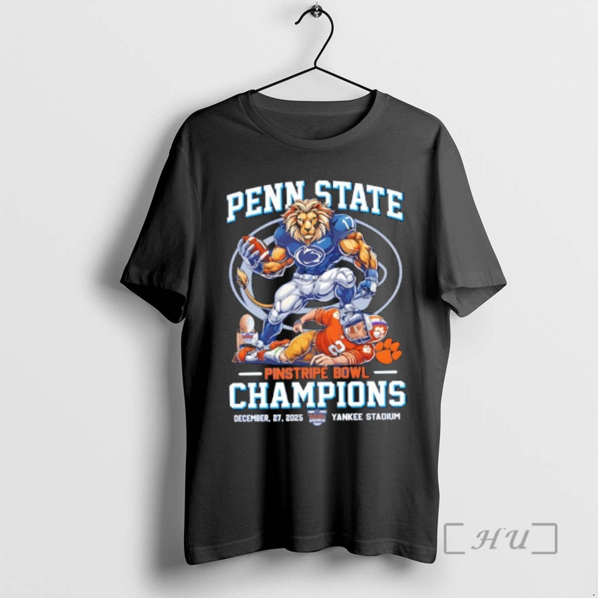 Officials Penn State Nittany Lions Beat Clemson Tigers Pinstripe Bowl Champions 2025 Premium T Shirts Hoodie, Sweatshirt