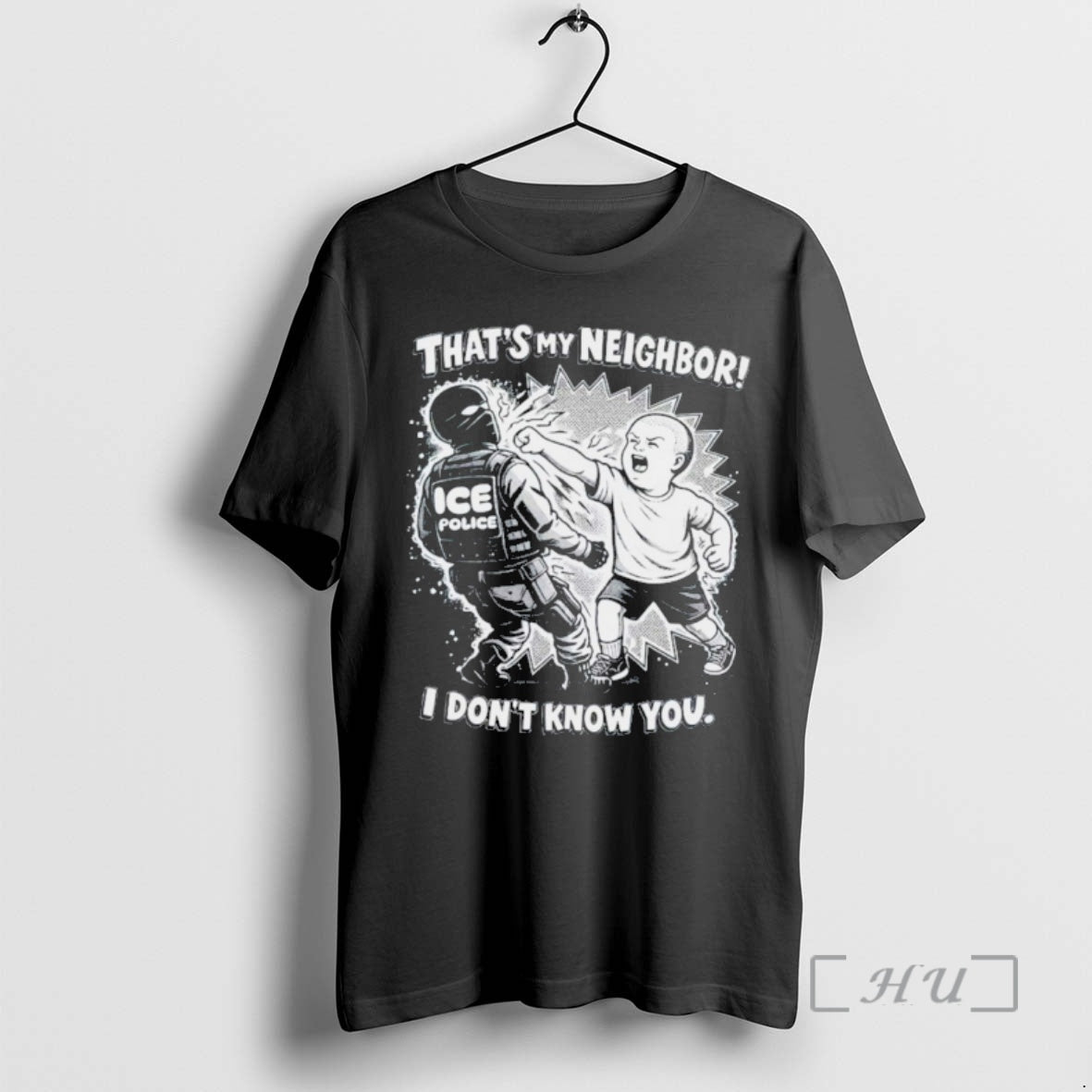 Officials Punch Out Ice Police Thats My Neighboor I Dont Know You Premium T Shirts Hoodie, Sweatshirt | ZylaModa.com