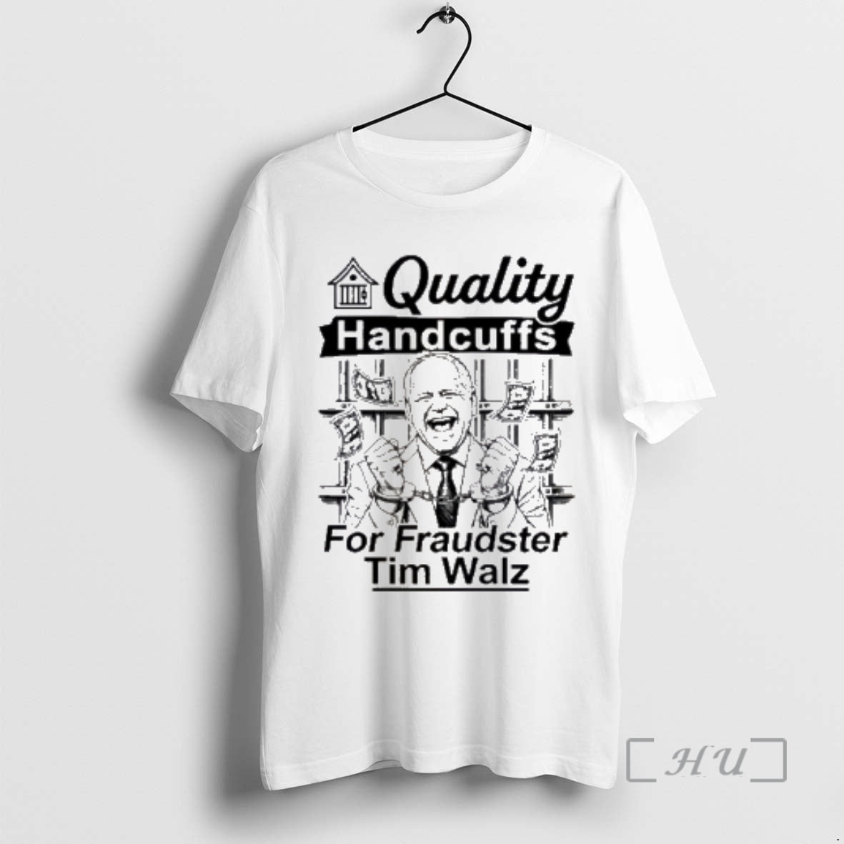 Officials Quality Handcuffs For Fraudster Tim Walz T-Shirts, Hoodie, Sweatshirt | ZylaModa.com