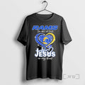 Officials Rams In My Veins Heart Jesus In My Heart T-Shirts, Hoodie, Sweatshirt | ZylaModa.com